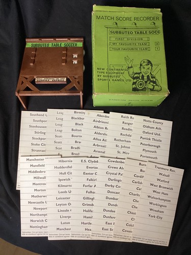 Subbuteo set 1960s boxed - subbuteo,