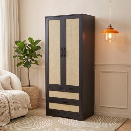 Rattan wardrobe door 2 - 2,