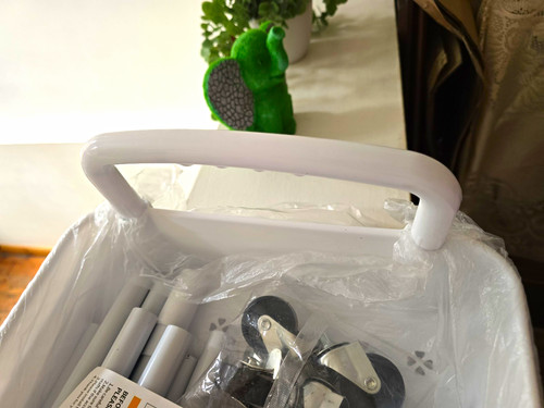 White tier rolling utility - white, 3-tier