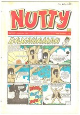 Nutty comic #133 28th August 1980 Bananaman SchoolBelles WildRovers-combined P&P