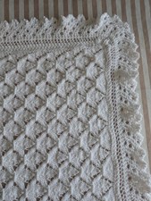 Beautiful Hand Crafted In Ireland, Baptism Shawl Wedding Christening.