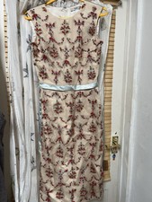 Erdem Embroidered Silk Modi Dress Size 6