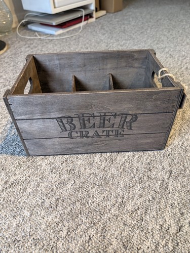 Wooden beer crate bottle - crate, 6