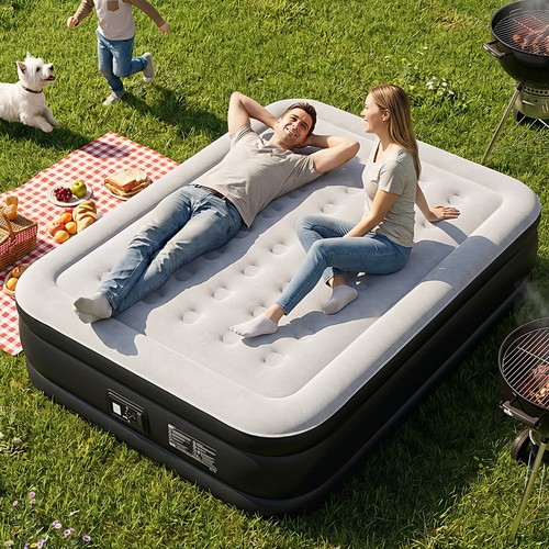 Black king air bed - black,