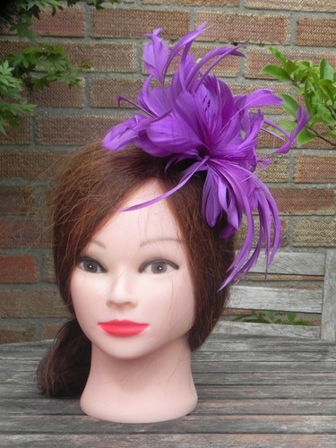 Hobbs fascinator clip purple - clip,