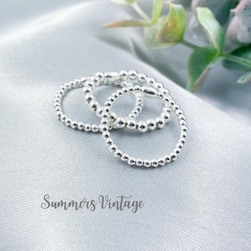 Sterling silver beaded - sterling,
