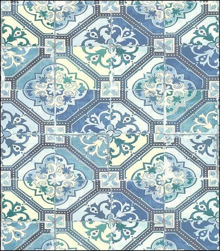 Bathroom wallpaper victorian - -,