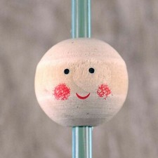 Baby Heads Wooden Angel Doll