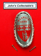 WARWICKSHIRE WALKING /HIKING STICK BADGE  / MOUNT /SHIELD LOT 8