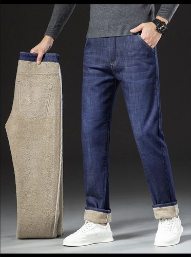 Mens thermal jeans - thermal, thick