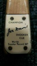 JOE DAVIS (147) CHAMPION SNOOKER CUE - ASH WOOD - £400