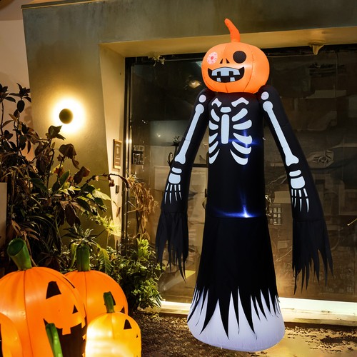 Tall halloween ghost - ghost, pumpkin