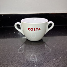Costa Coffee Large Double Handle Coffee Mug Cappuccino Ceramic Cup 590ml (20oz)