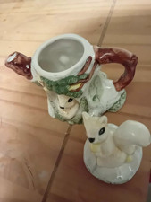 Vintage 1992 majolica squirrel - vintage,