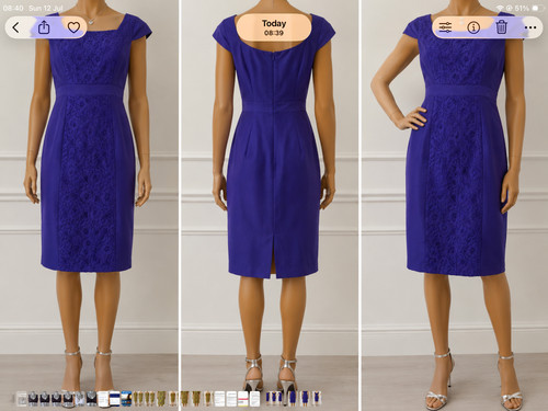 Monsoon dark deep blue - /, lace