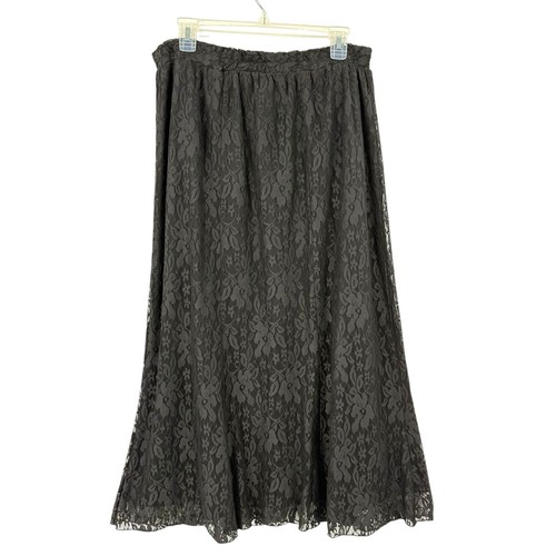 Vintage black lace trumpet - vintage,