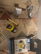 Oxford Quartz XA10 Alarm Disc Lock - Yellow/Black (LK216)