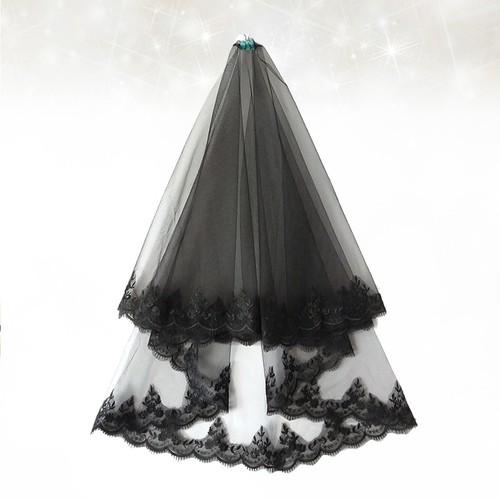 Lace bride wedding veil - lace, gauze