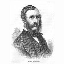 JOHN ORMSBY-GORE Lord Harlech, Conservative Politician - Antique Print 1876