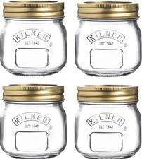 4 Round Kilner Jars Screw Top