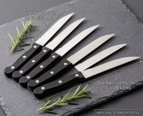 Piece stainless steel steak - piece,