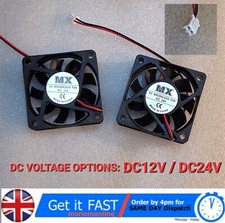 6015 FAN 6cm 60mm X 60mm X 15mm MINI SQUARE BRUSHLESS COOLING FAN 12V 24V DC