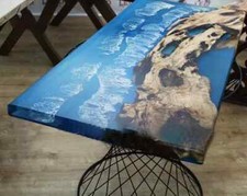 Ocean wave Epoxy Resin Table