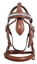 Leather Driving Harness Bridle