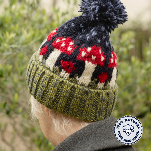 Chunky knit mushroom - chunky,