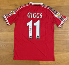 Ryan Giggs Signed Manchester United 1998-99 Treble Shirt With Photo Proof + COA