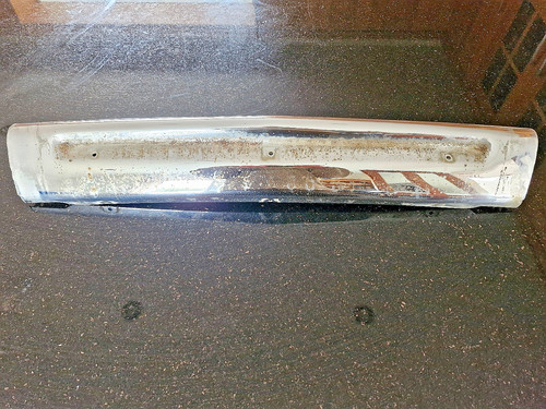 Chrome front bumper - front,