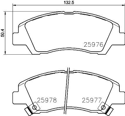 New brake pad - new,