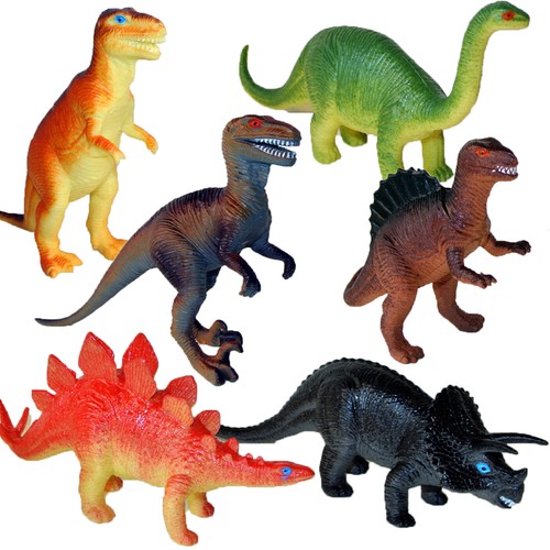Plastic toy dinosaurs large - plastic,