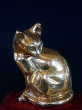 Large Vintage Brass Sitting