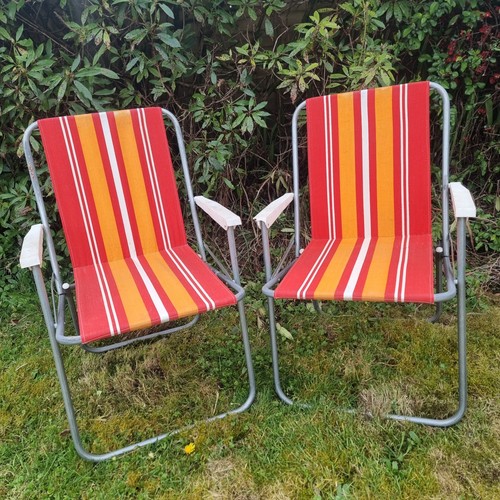 Vintage folding deck chair - vintage,