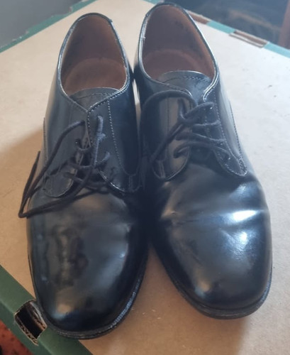 Womans girls black - black, leather