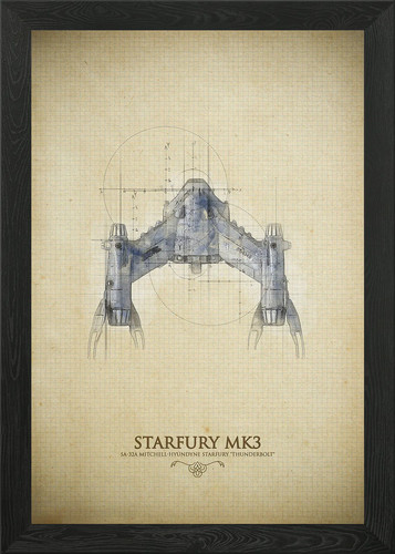 Babylon starfury framed - 5, wall