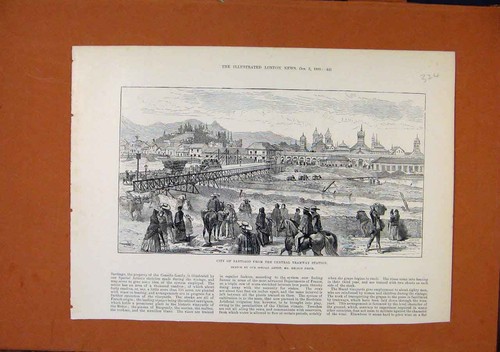 Original old antique print - original,