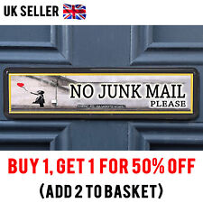 No Junk Mail Sticker Banksy