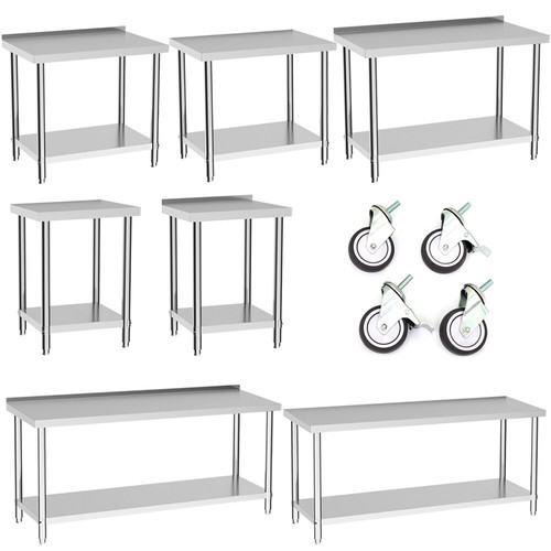 Steel catering table - steel,