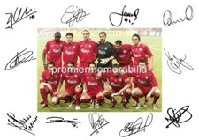 LIVERPOOL FC 2005 CHAMPIONS LEAGUE FINAL SIGNED REPRINT x 11 EXCLUSIVE PRE-PRINT