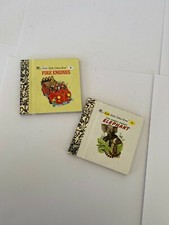 Vintage miniature golden books fire engines 2 4  Baggy elephant
