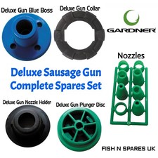 GARDNER FISHING TACKLE DELUXE SAUSAGE GUN COMPLETE SPARES KIT BAIT MAKING - NEW