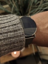 Mens stainless steel binary - stainless,
