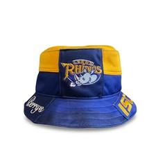 LEEDS RHINOS Rugby League Bucket Hat from Upcycled Official ISC Shirt