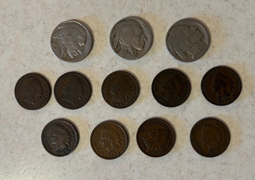 Coin lot buffalo - 3),