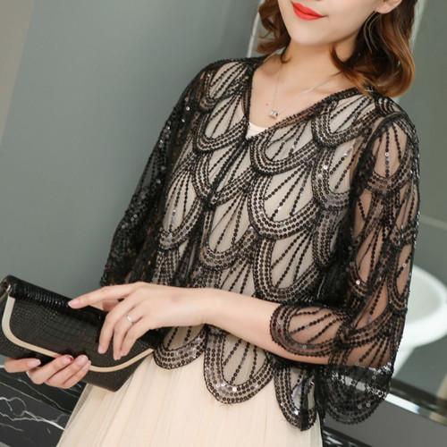 Lady sequin cropped - sequin,