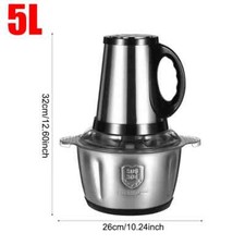 5L Electric Meat Grinder Mincer Mixer Home Blender Mini Food Chopper Processor