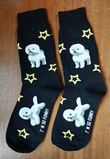 Novelty Bichon Frise Socks White Fluffy Dog Breed Puppy Doggie Pet Animal Star