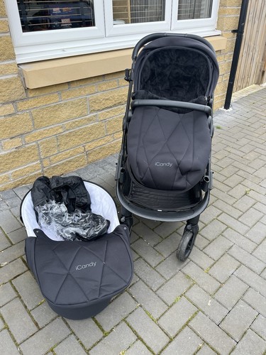 Icandy orange pram - orange, with